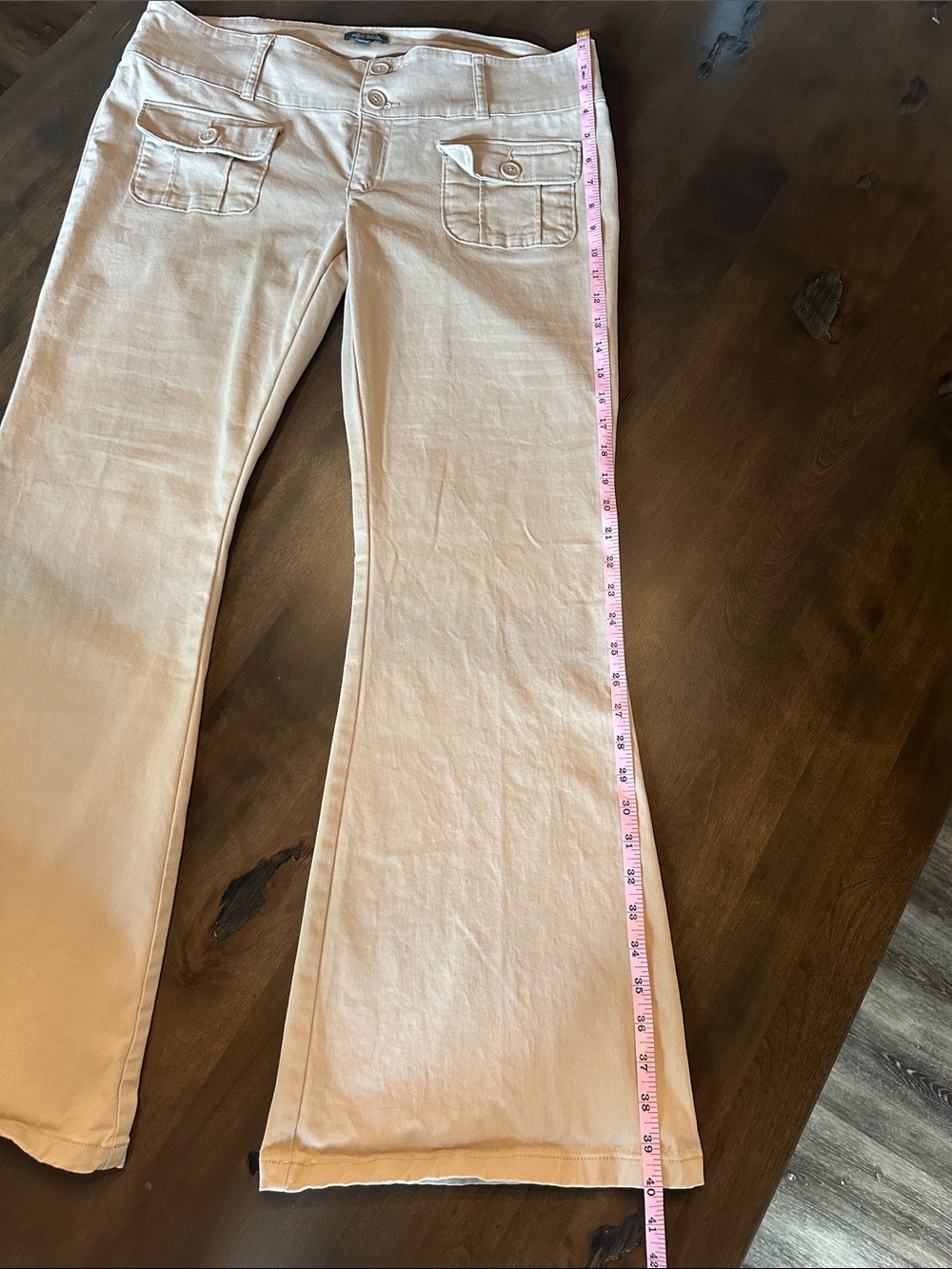 Wild Fable Low-Rise Flare Chino Pants - Size 10 - Picture 8 of 9